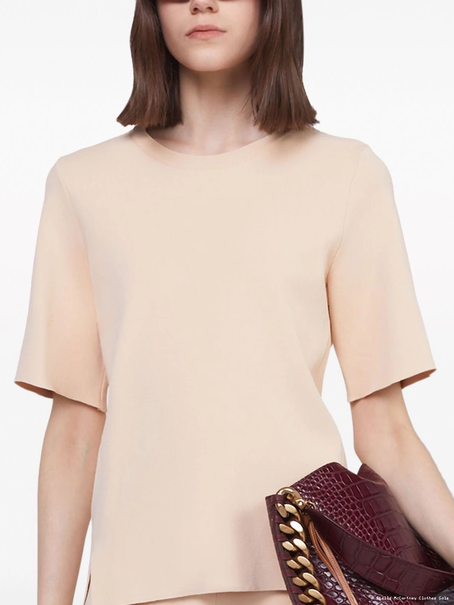 Affordable McCartney top compact-knit Women split Stella 0713